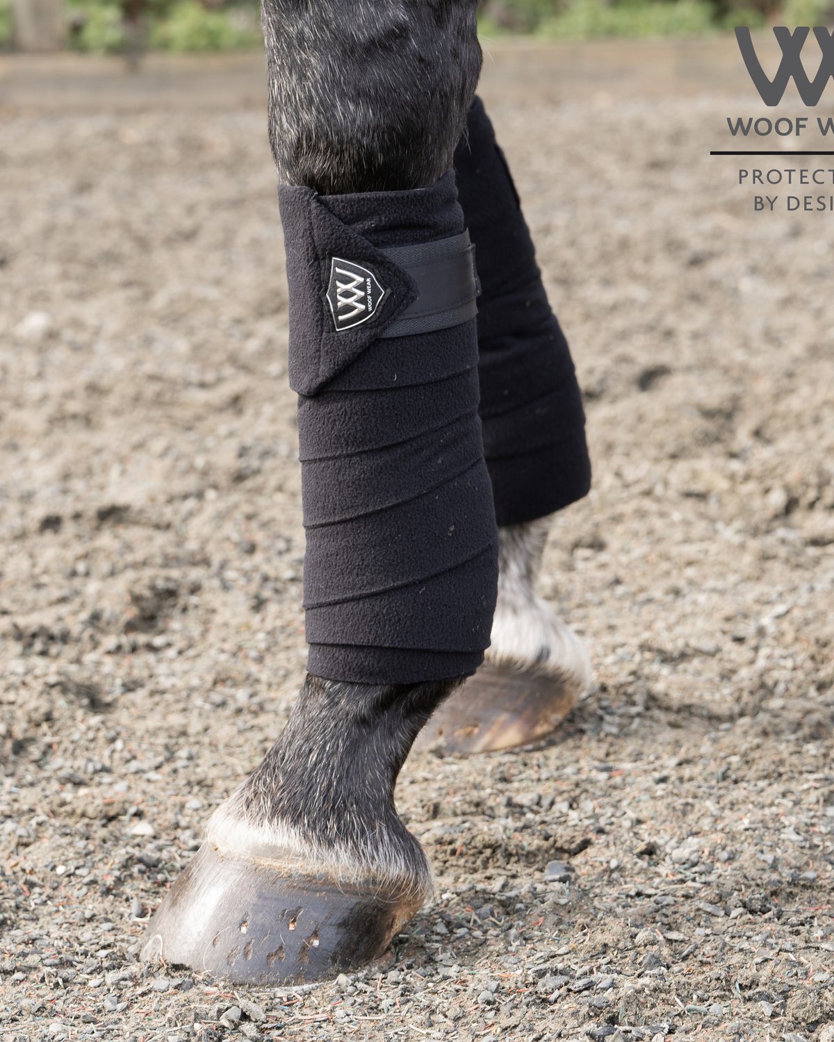 WOOF WEAR VISION POLO BANDAGES BLACK - Horse Leg Wraps - Equiflair