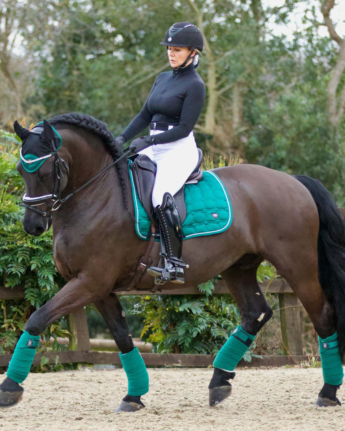 Woof Wear Vision Dressage Pad - British Racing Green - Horse Riding Elegance