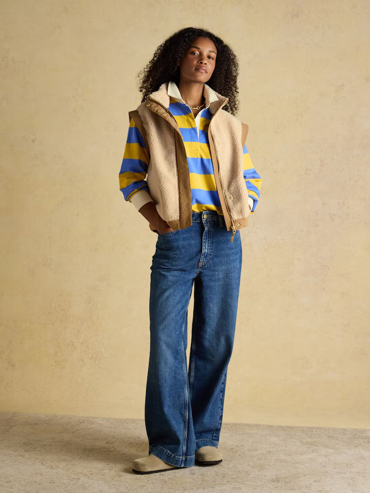 Joules Cream 2 in 1 Borg Full Zip Fleece Jacket