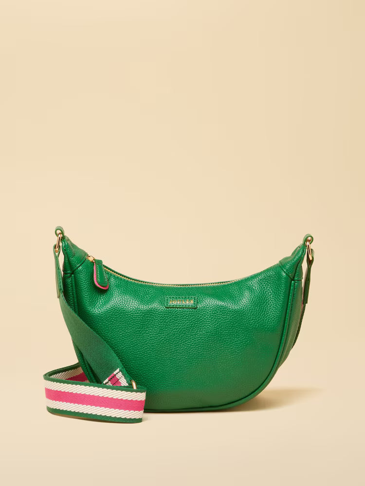Joules Jade Green Half Moon Adjustable Cross-Body Bag