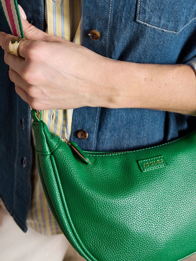 Joules Jade Green Half Moon Adjustable Cross - Body Bag | Equiflair