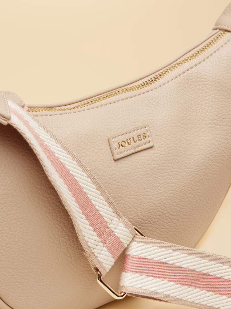 Joules Jade Neutral Half Moon Adjustable Cross-Body Bag