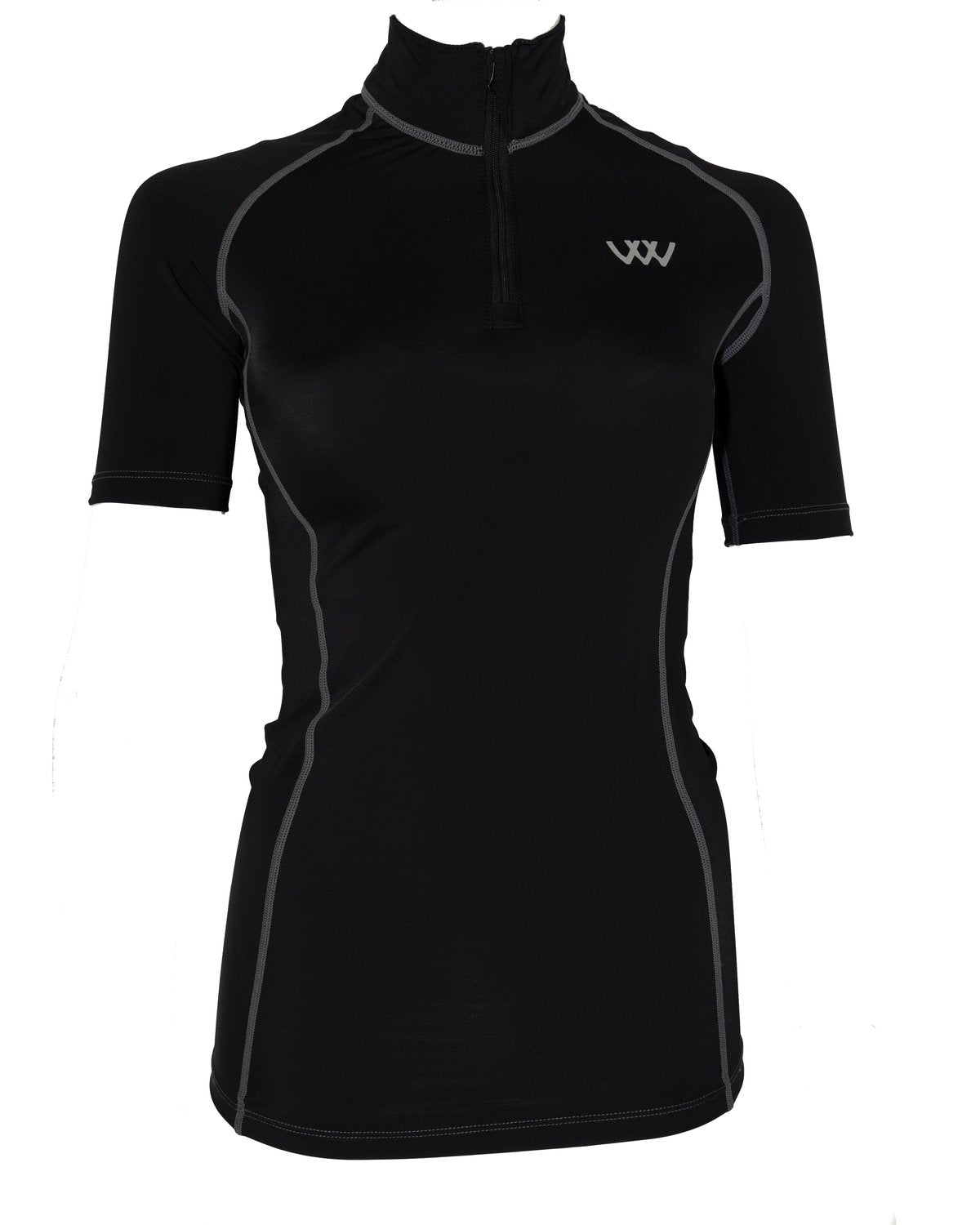 Woof Wear Short Sleeve Performance Riding Shirt - Black | Breathable Equestrian Apparel