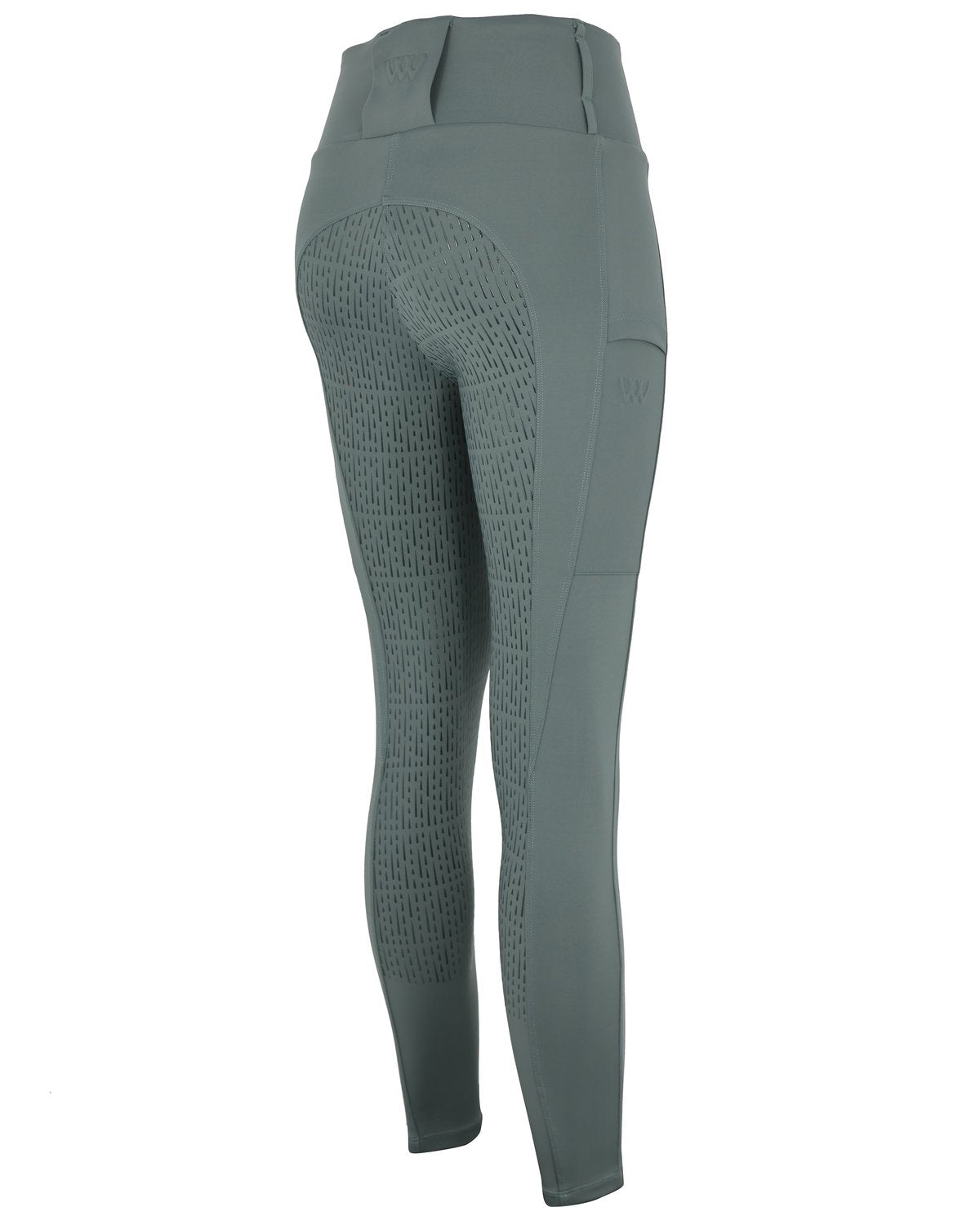 Woof Wear All Season Riding Tights - Full Seat Sage Green, Water Repellent | Equiflair