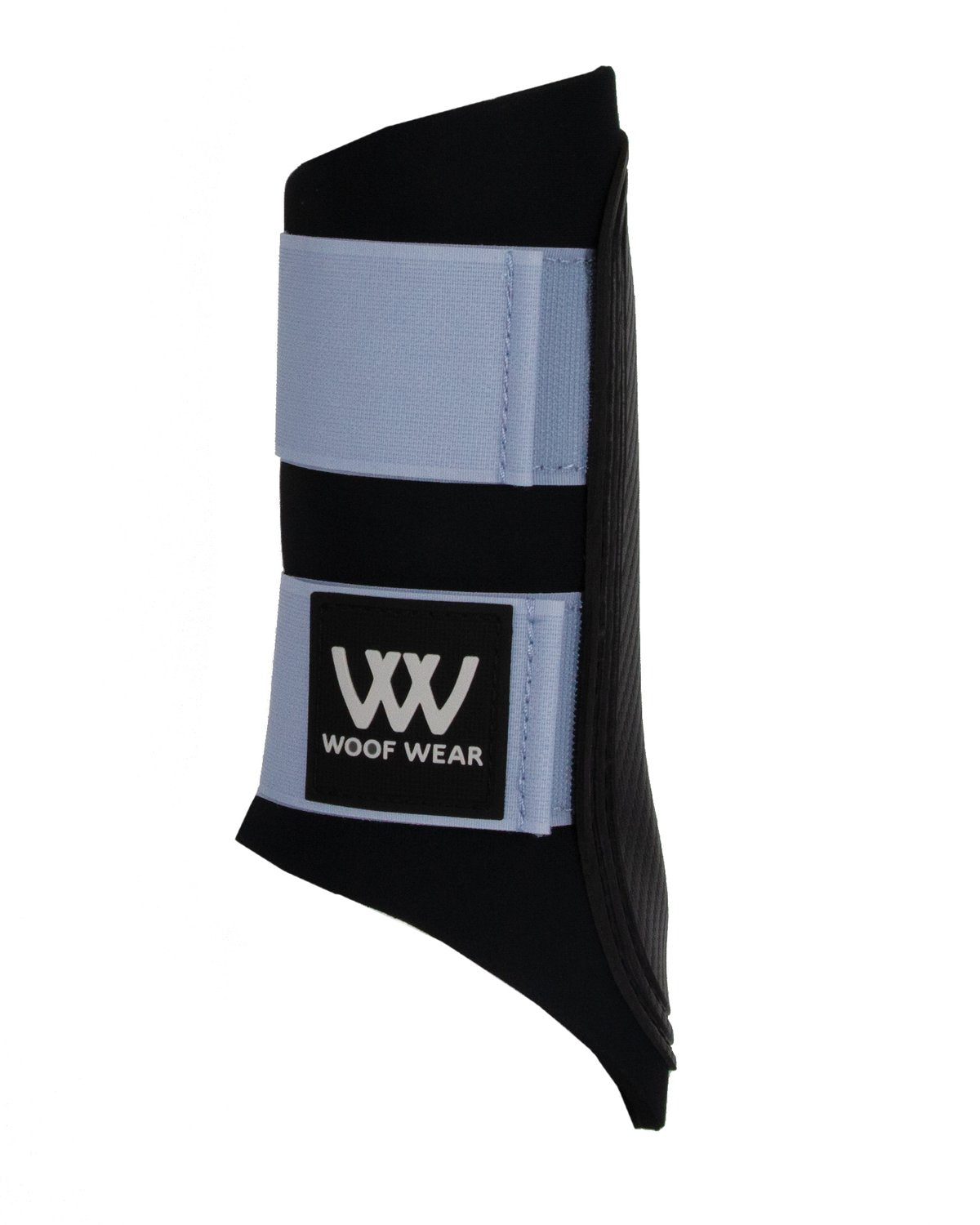 Woof Wear Club Brushing Boot - Black & Porcelain Blue - Equestrian Leg Protection, Horse Boots