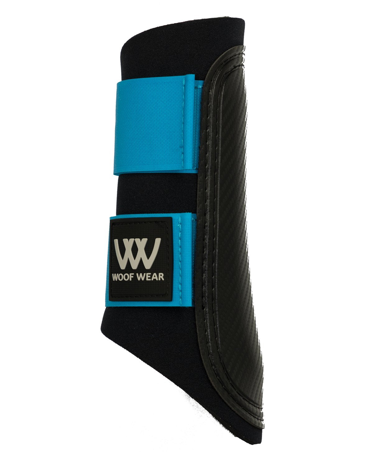 WOOF WEAR CLUB Brushing Boot - Black Turquoise Horse Leg Protection. Premium Equestrian Gear for Optimal Performance & Safety.