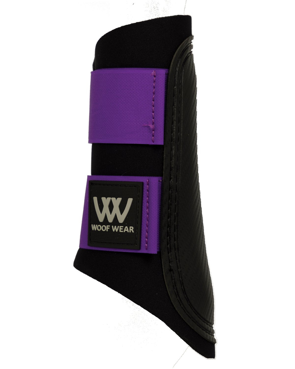 WOOF WEAR CLUB BRUSHING BOOT - Black & Ultra Violet Horse Leg Protection | Equestrian Gear