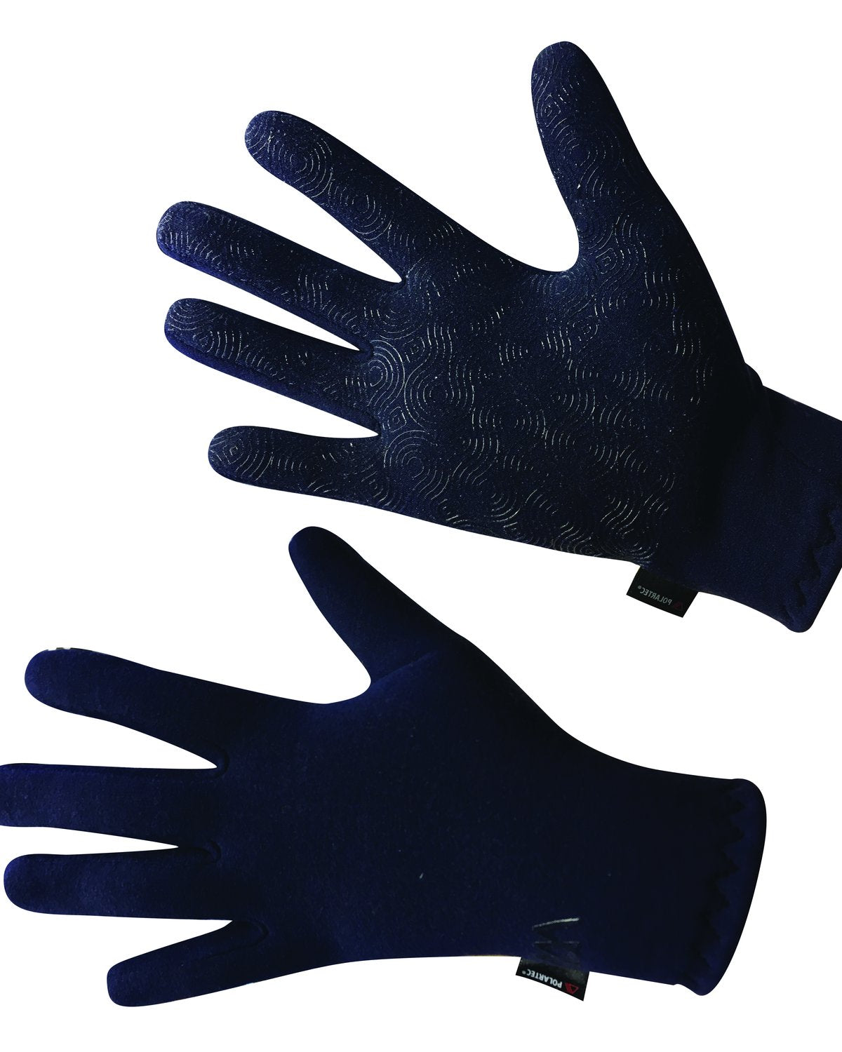 Woof Wear Powerstretch Gloves Navy: Warm Polartec Fabric, Grippy Palm for Dog Walking - Equiflair