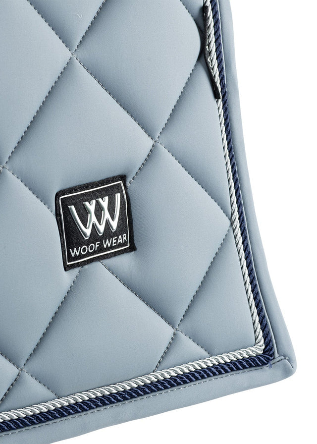 WOOF WEAR Vision Aura Dressage Saddle Pad - Steel Blue | Horse Riding Equestrian Equipment