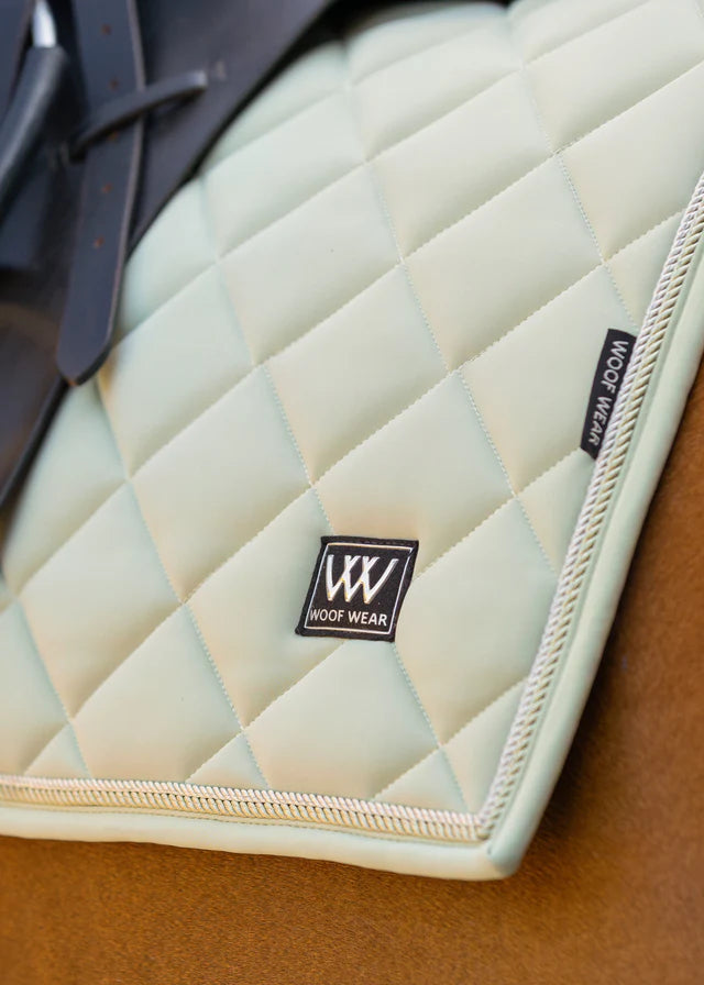 WOOF WEAR Vision Aura Dressage Saddle Pad - Sage Green Equine Riding Pad for Horses | Equiflair