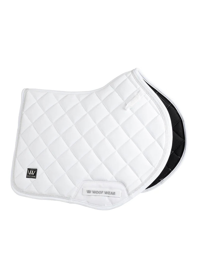 WOOF WEAR Vision Aura Close Contact Saddle Pad - White Horse Equestrian Pad