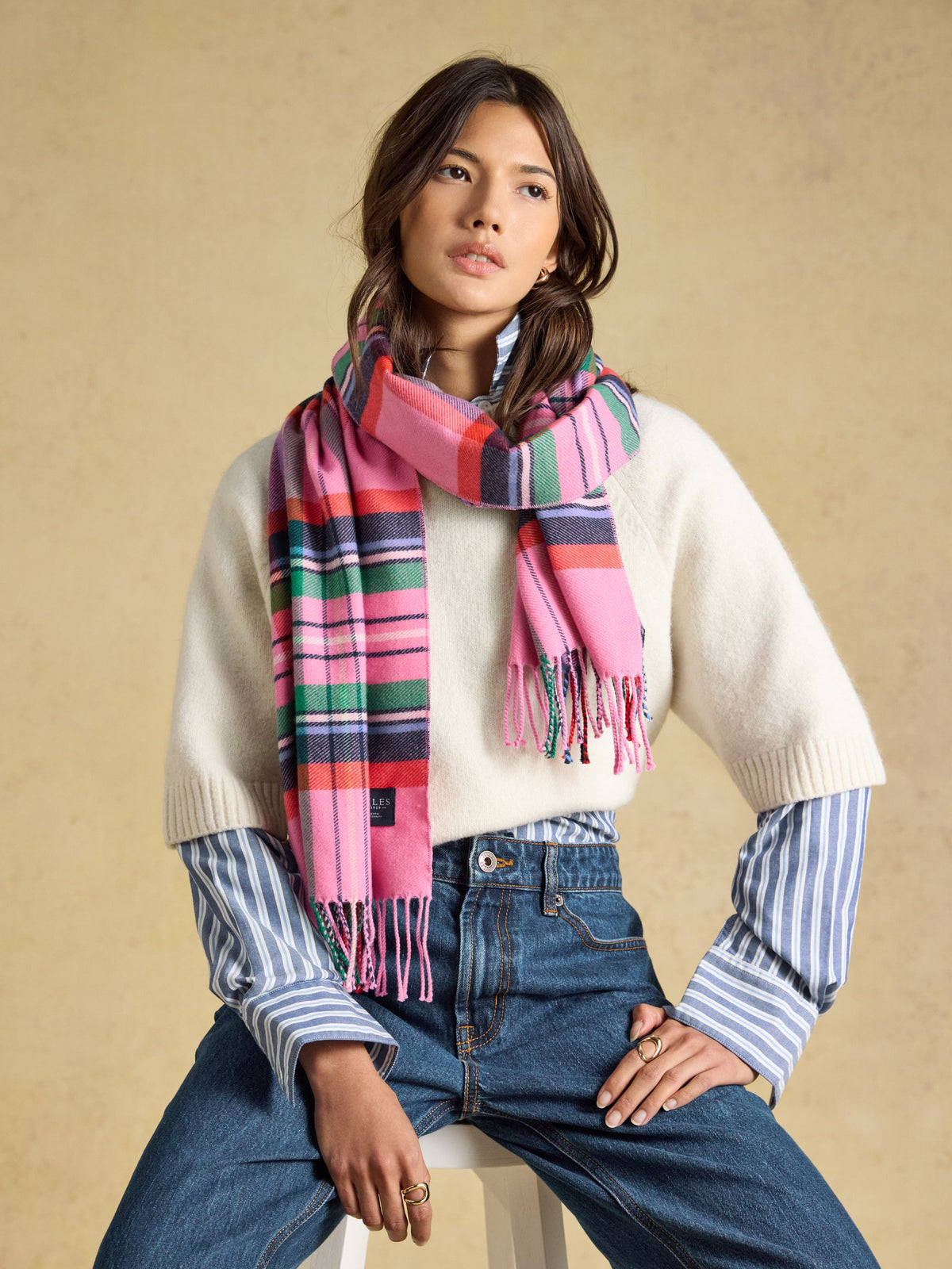 Women's Joules Langtree Check Scarf