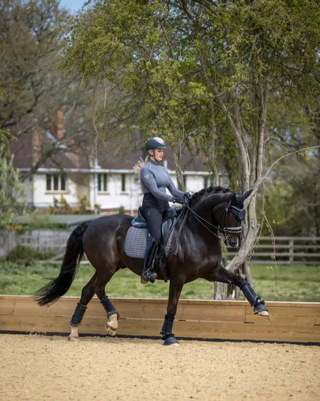 LeMieux Self-Cool Dressage Square Polar Grey