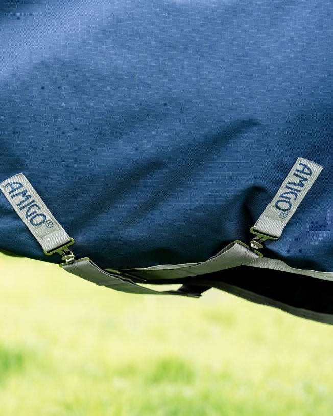 Horseware Amigo Ripstop 900D Turnout Rug - Navy/Titanium Grey | Equiflair Horse Rugs