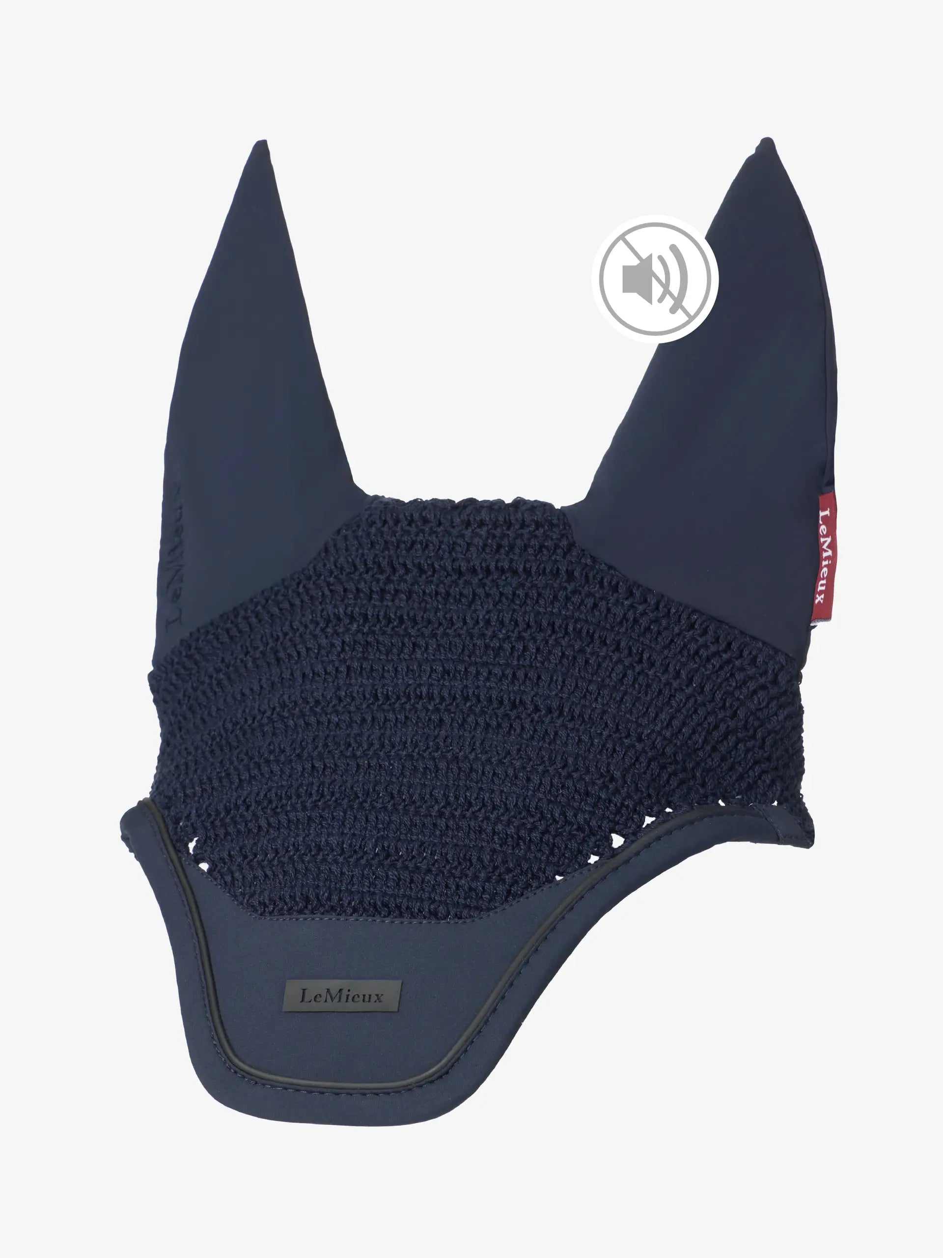 LEMIEUX ESSENCE Acoustic Fly Hood Navy | Horse Fly Mask | Noise Reduction | Equiflair