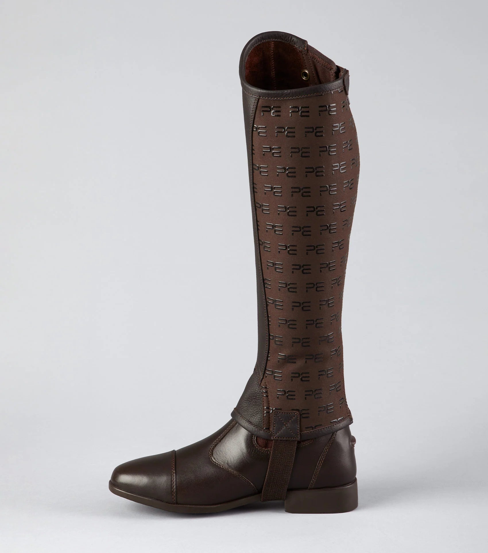 Premier Equine Actio Leather Half Chaps - Brown Riding Chaps for Horseback Riding