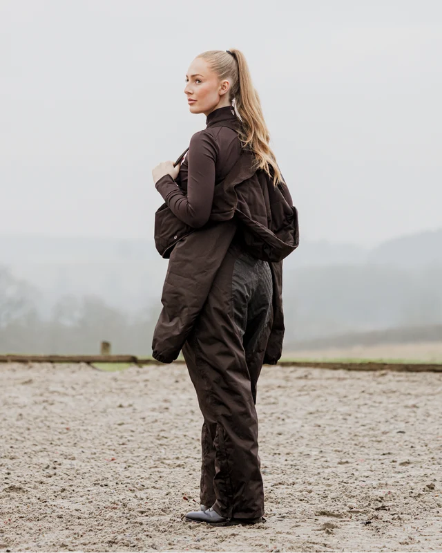 EQUIDRY Women's All-In-One Jumpsuit Brown