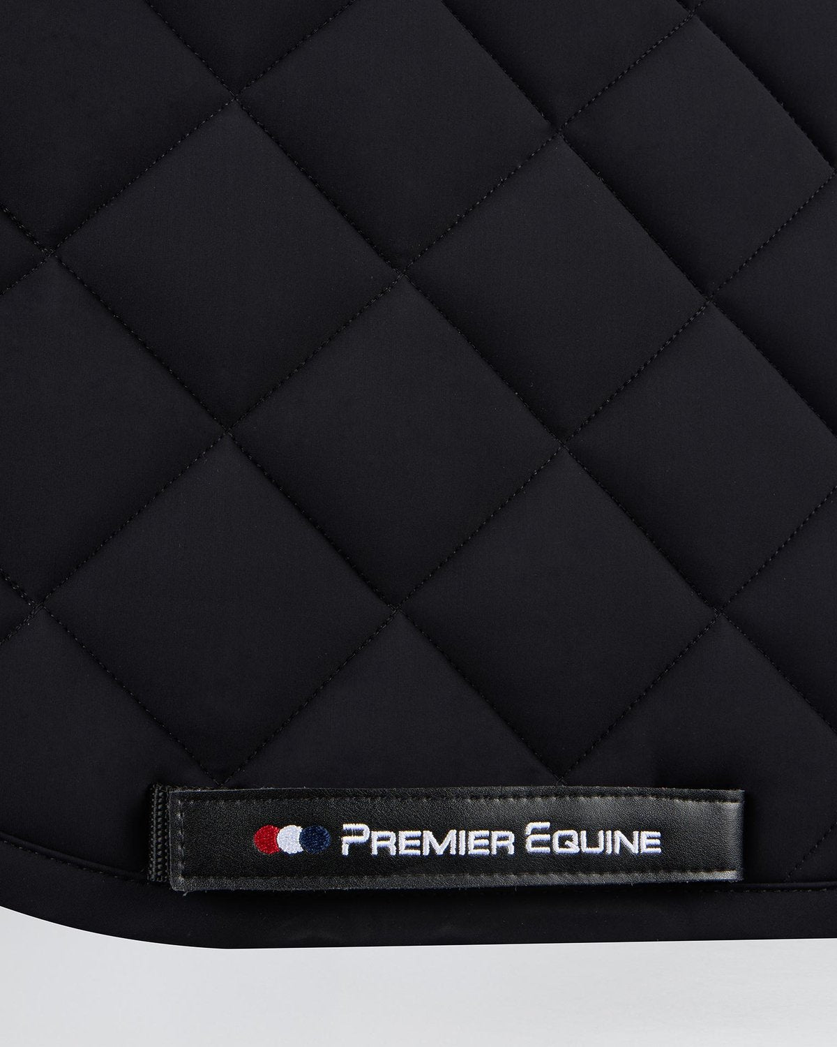 Premier Equine Black Close Contact Dressage Saddle Pad, Quilted Design