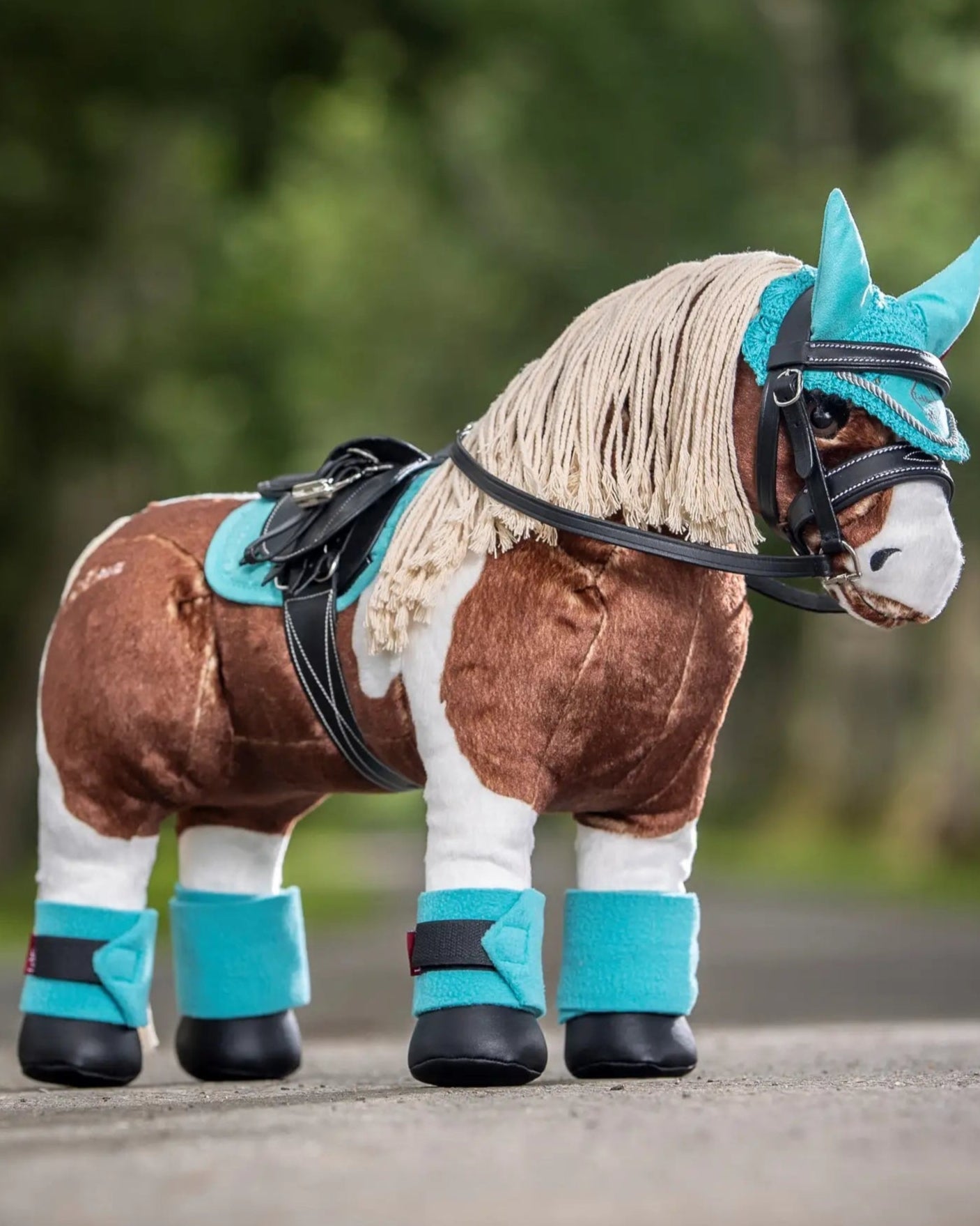 LeMieux Toy Pony Fly Hood Azure - Miniature Horse Equestrian Accessory
