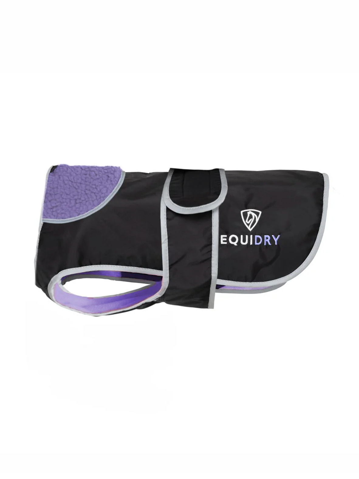 EQUIDRY Waterproof Dog Coat Black/Lilac