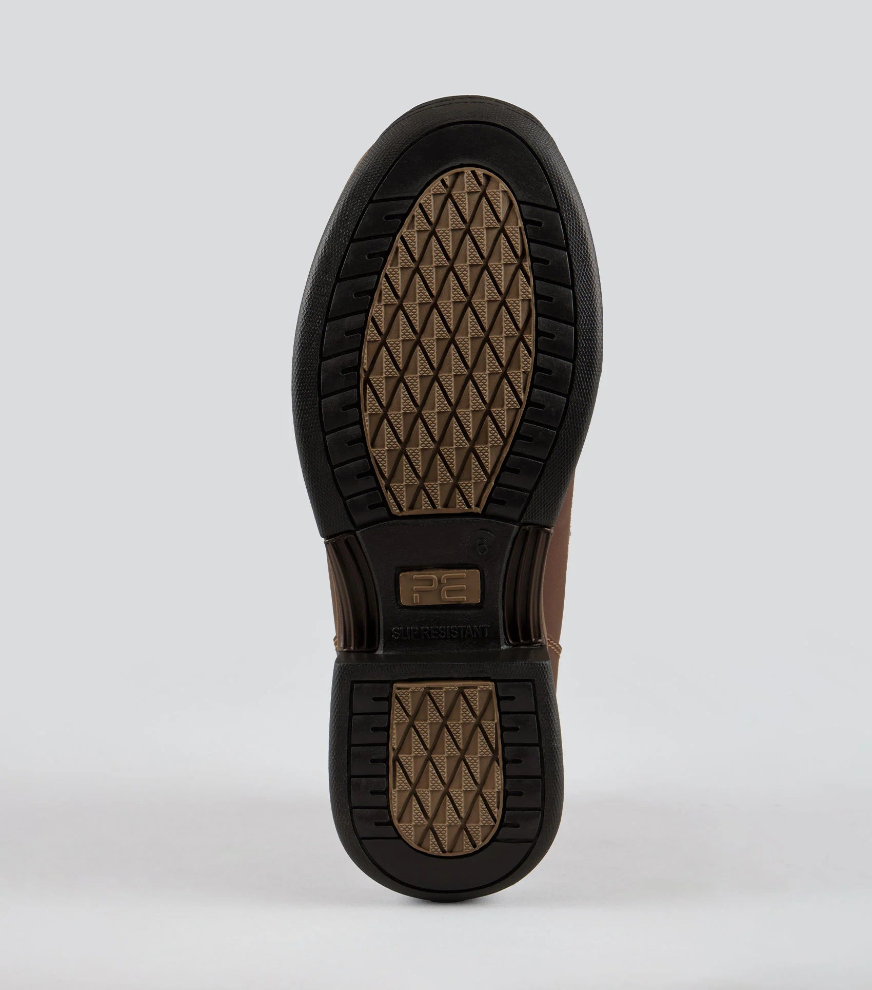 Premier Equine Borelli Waterproof Boot Sole: Slip Resistant Leather Equestrian Footwear, Brown Laced Boot