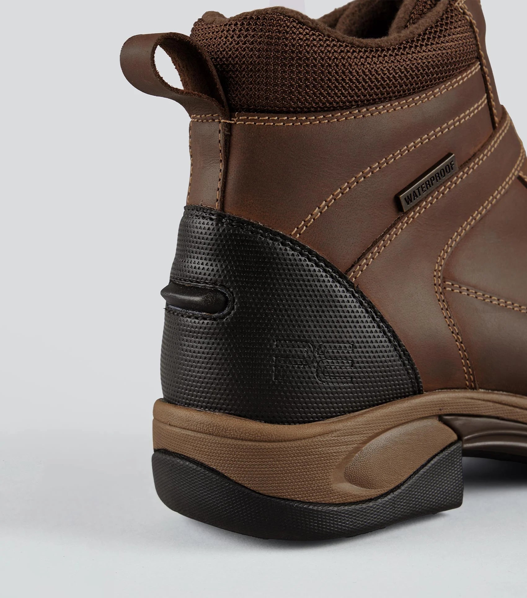 PREMIER EQUINE BORELLI WATERPROOF ZIPPED BOOT BROWN - Premium leather riding boot with zip and waterproof membrane