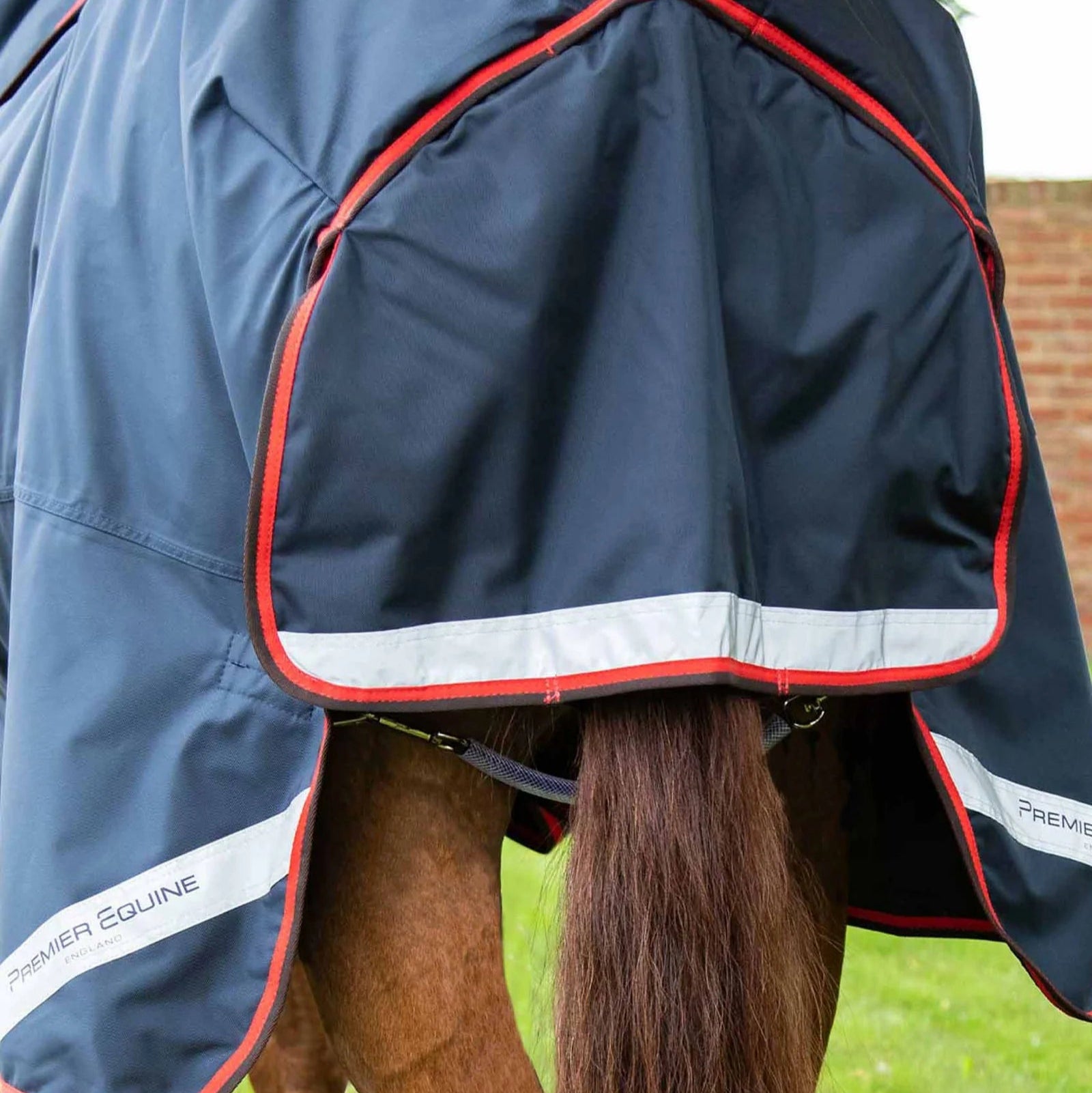 Premier Equine Buster 420g Heavyweight Turnout Rug with Classic Neck Cover Navy - Horse Blanket, Waterproof, Equestrian