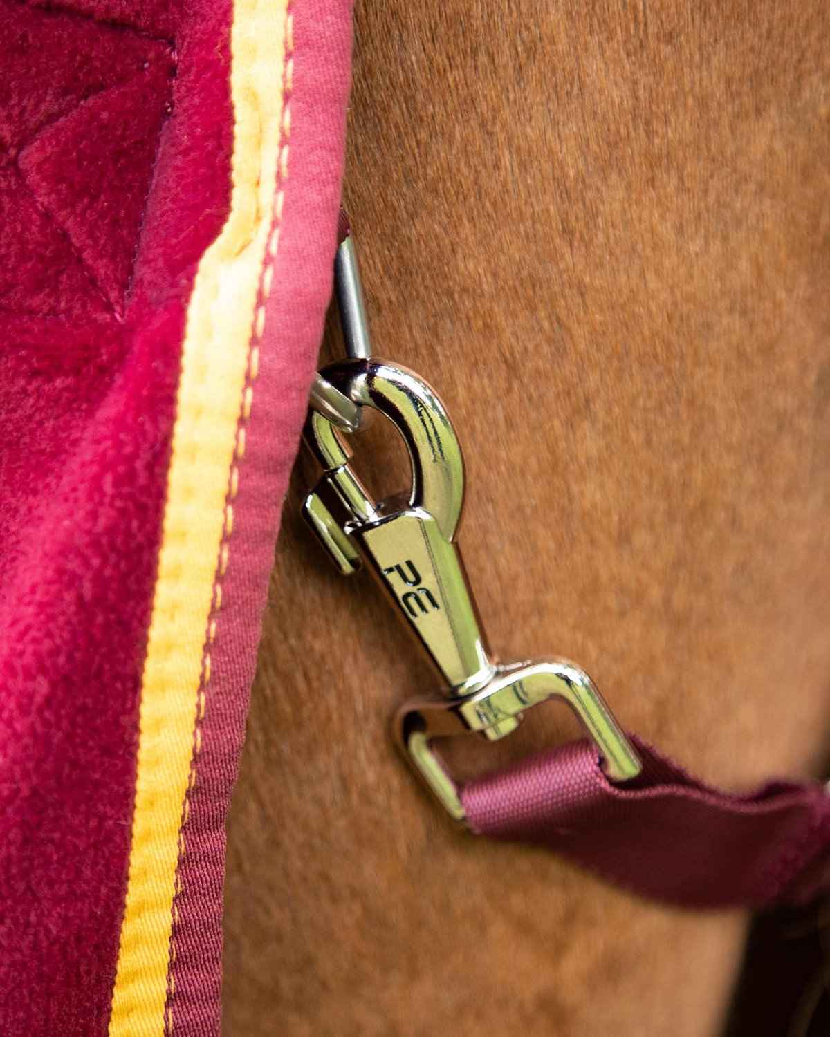 Premier Equine Buster Fleece Cooler Rug - Continental Edition Burgundy