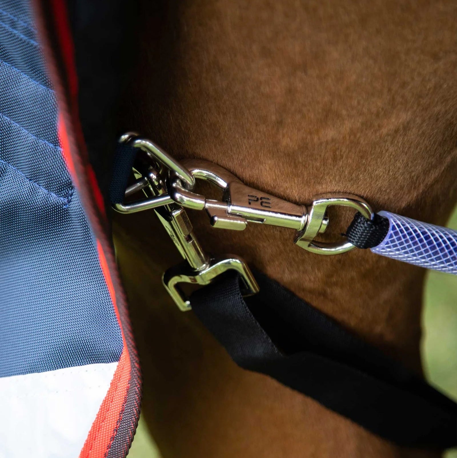 Premier Equine Buster Hardy 200g Half Neck Turnout Rug Navy