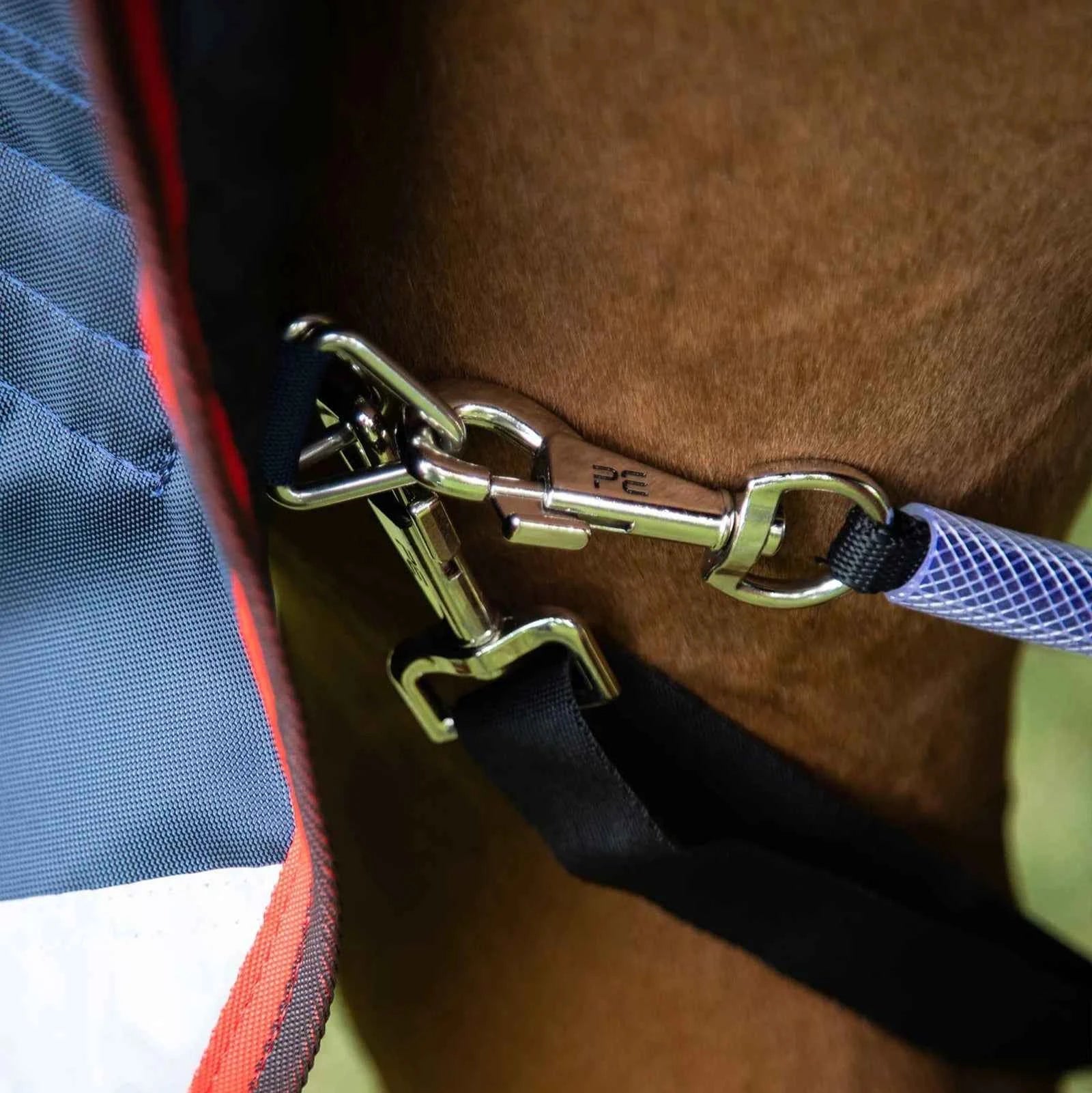 Premier Equine Buster Hardy 200g Half Neck Turnout Rug Navy