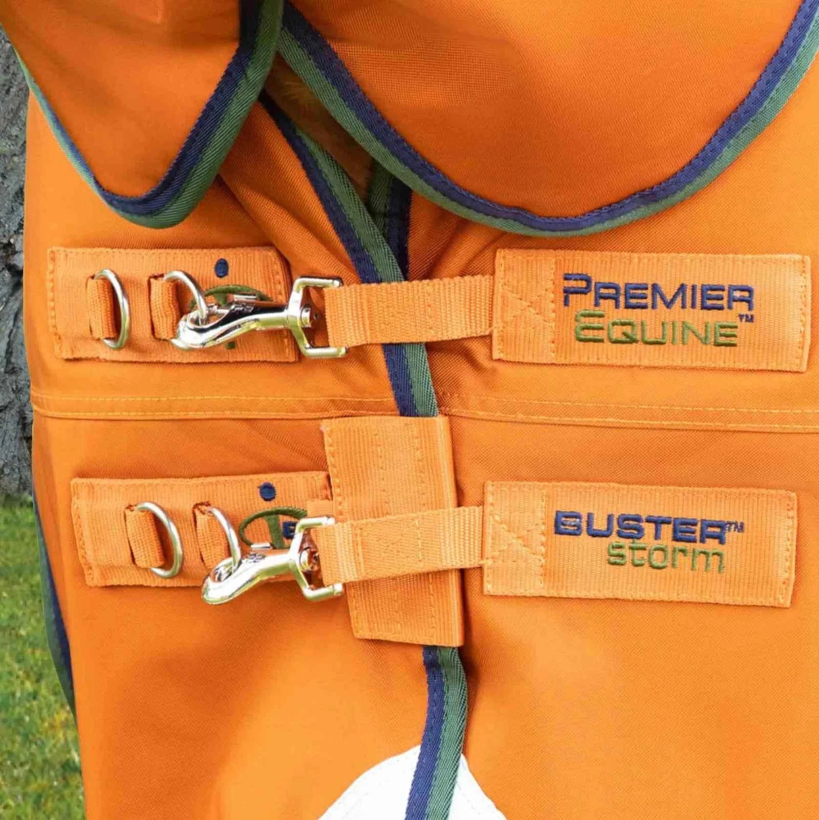 Premier Equine Buster Storm 400g Combo Turnout Rug with Classic Neck Burnt Orange