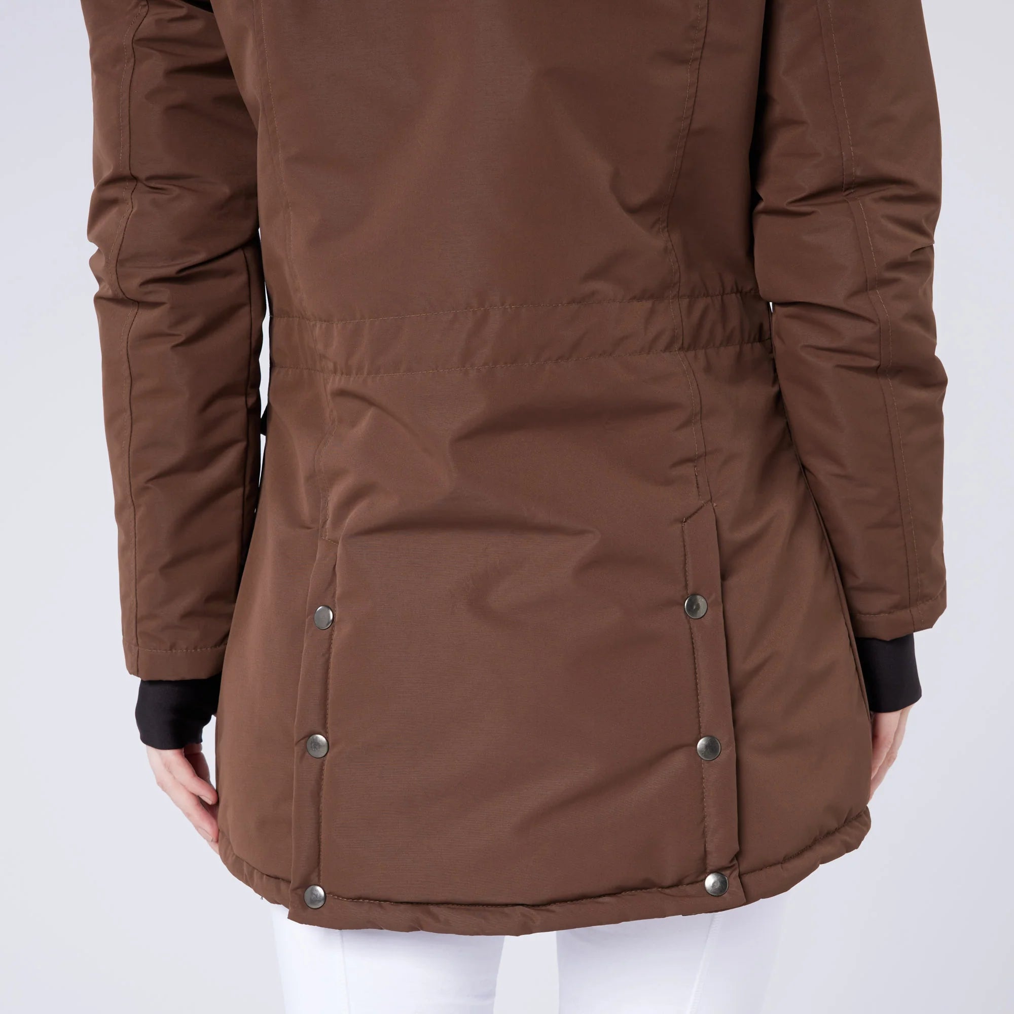 Equiflair CAMEO VENTUS Brown Riding Jacket: Quilted Equestrian Coat for Women - Shop Now!