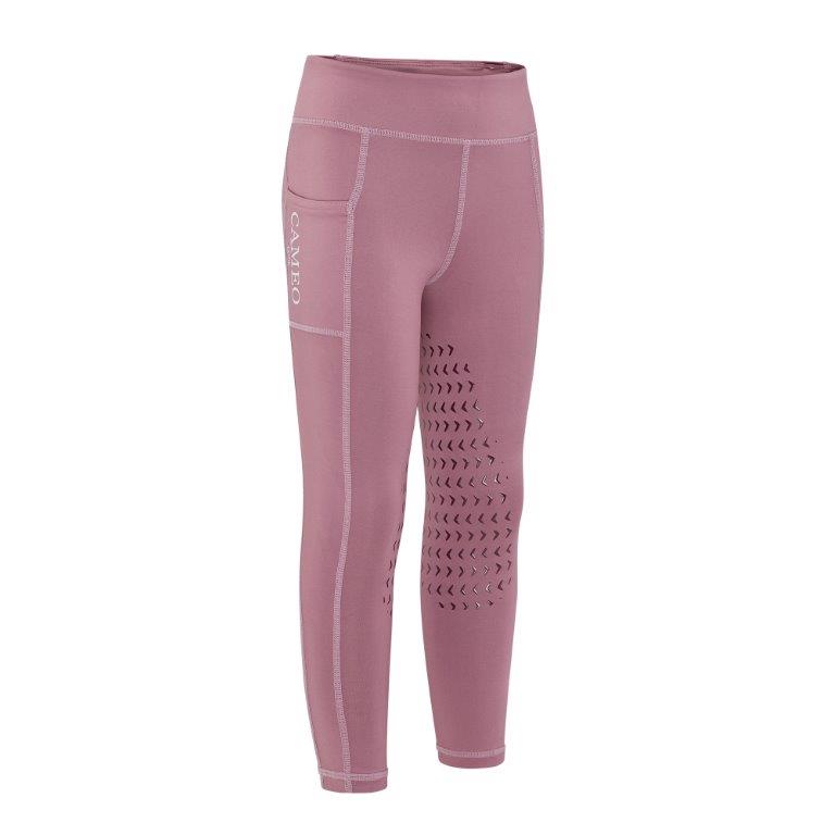 CAMEO Core Collection Damson Riding Tights | Equestrian Women's Leggings with CameoGrip Knee Silicone