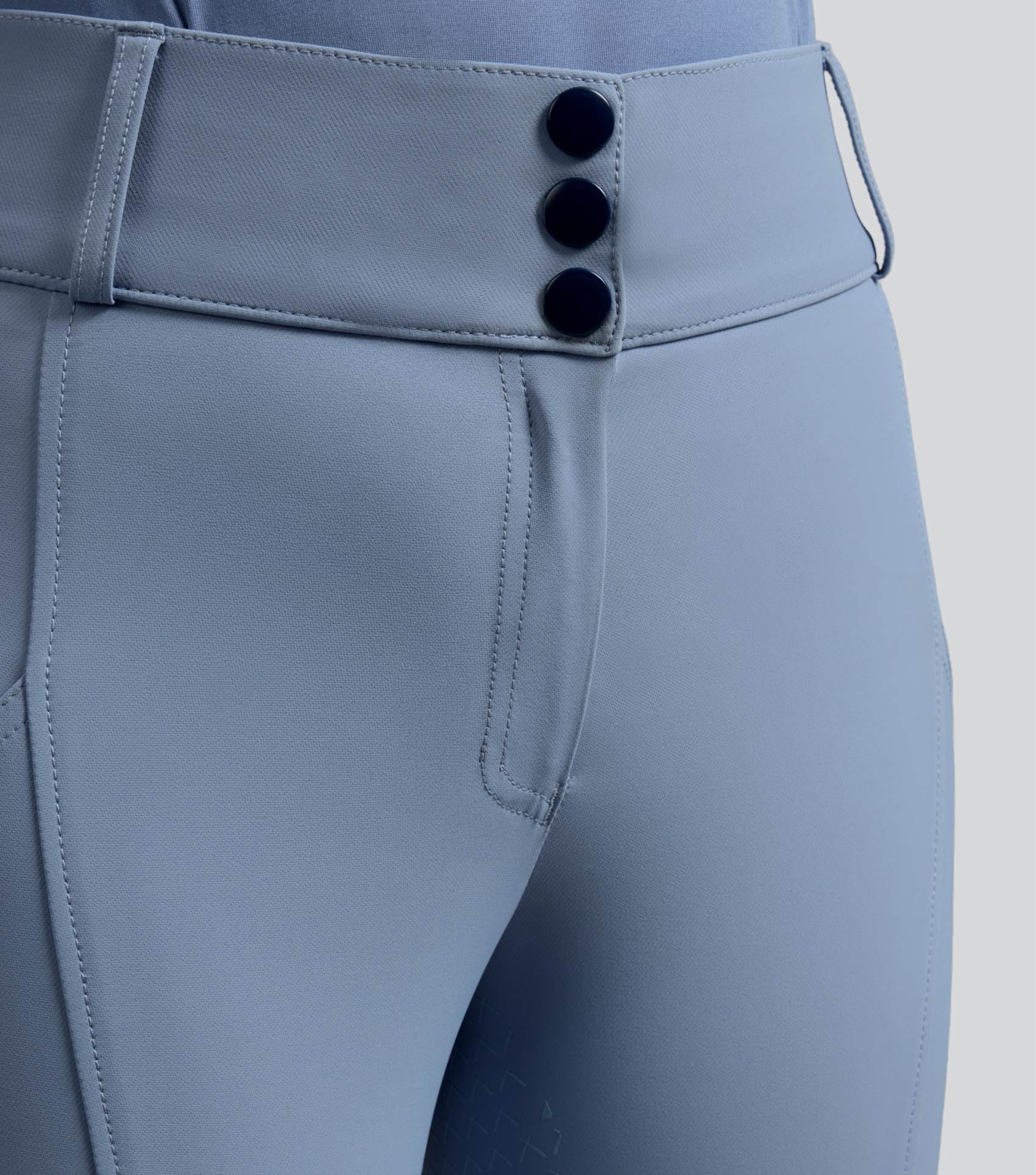 PREMIER EQUINE Campani Women's Dusty Blue Full Seat Riding Breeches - Equestrian Apparel