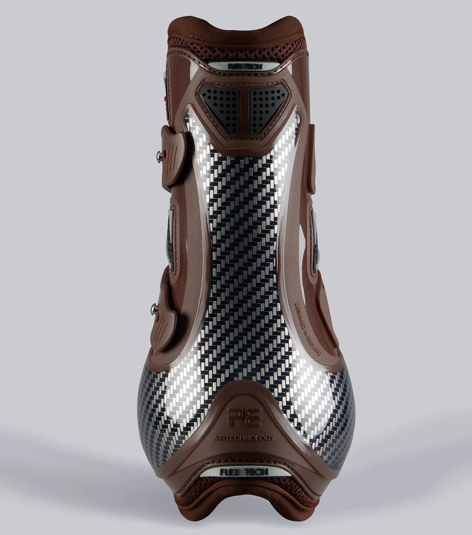 Premier Equine Carbon Pro Tendon Boots Brown