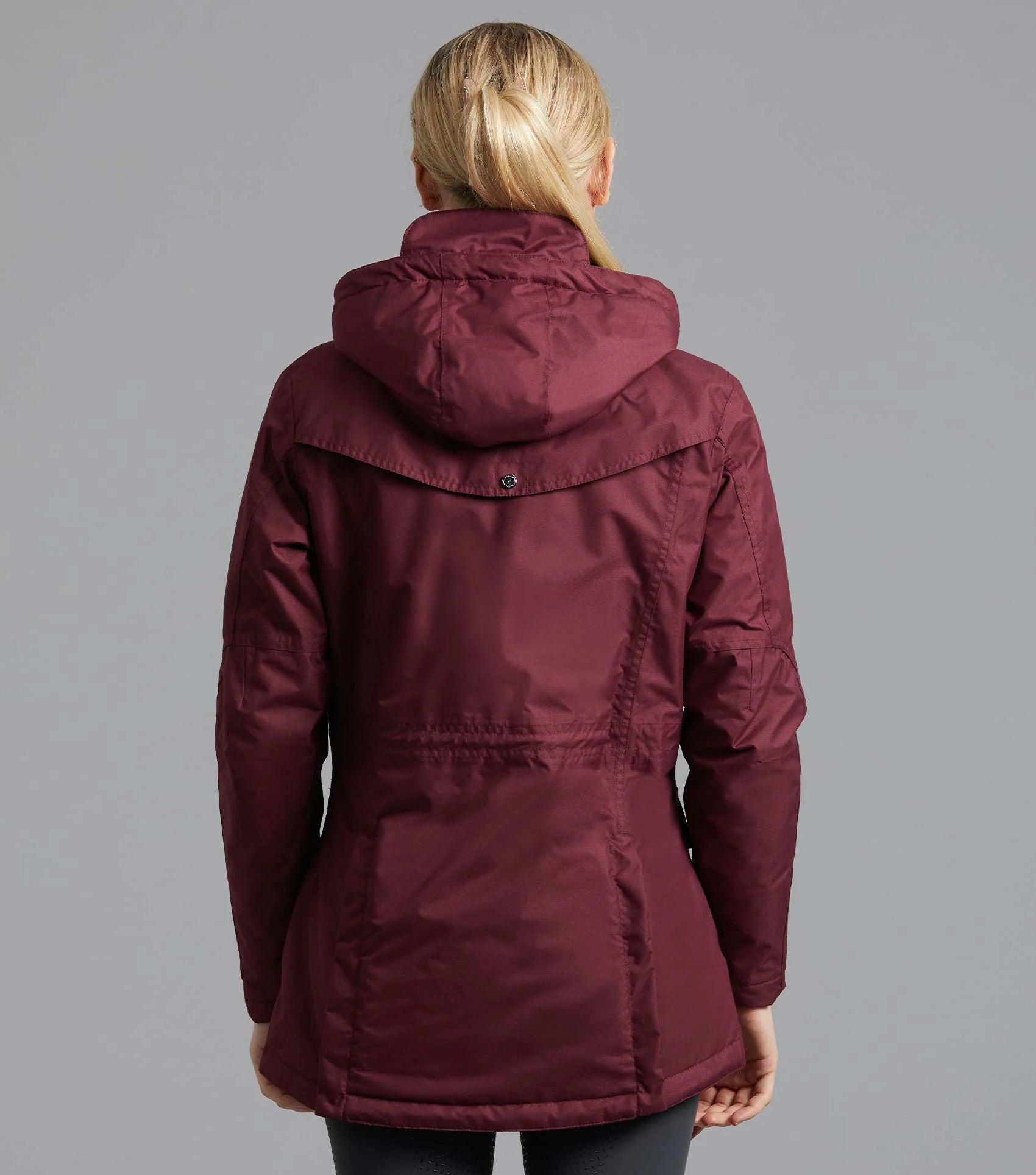 Wine Waterproof Riding Coat for Ladies | Premier Equine Cascata | Equiflair