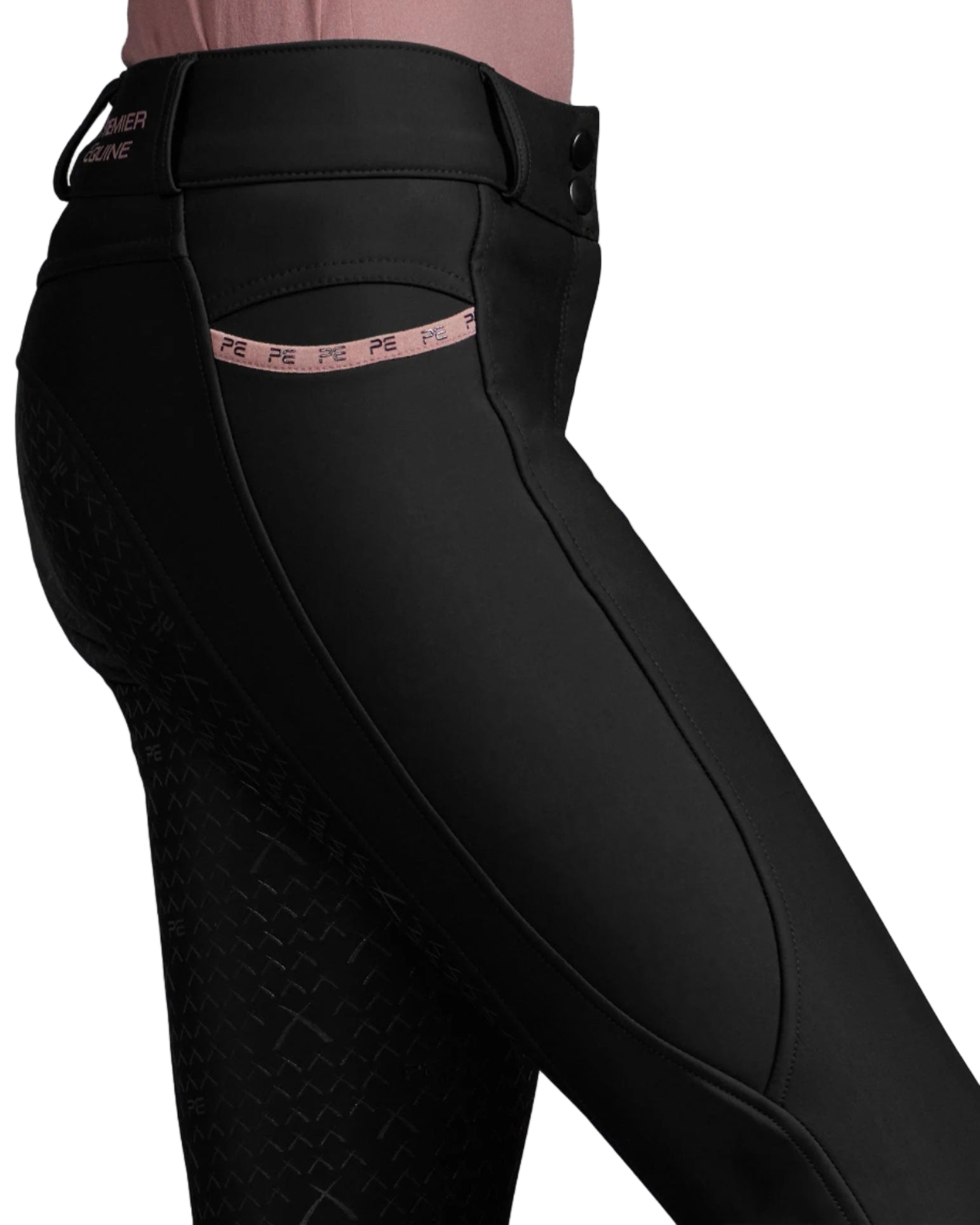 Premier Equine Catori Womens Gel Full Seat Riding Breeches Black