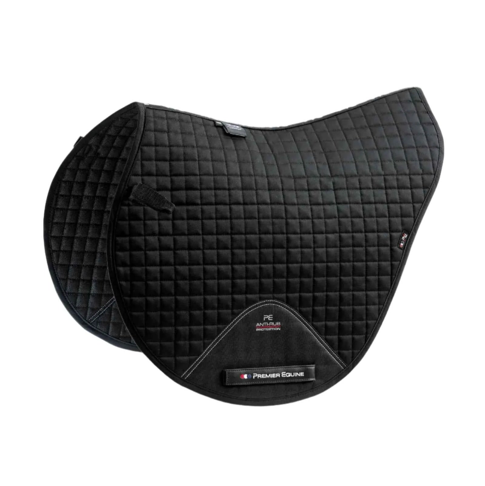 Premier Equine Close Contact Cotton Cross Country Saddle Pad Black