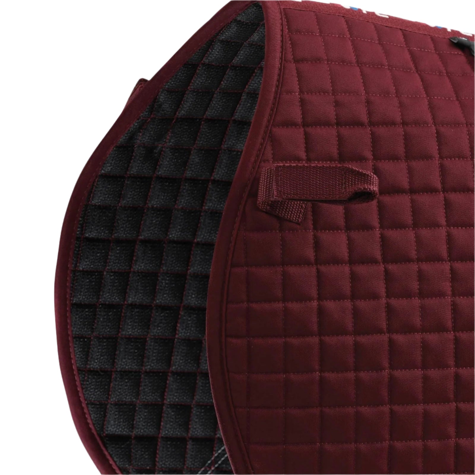 Burgundy Cotton Close Contact Cross Country Saddle Pad - Equiflair