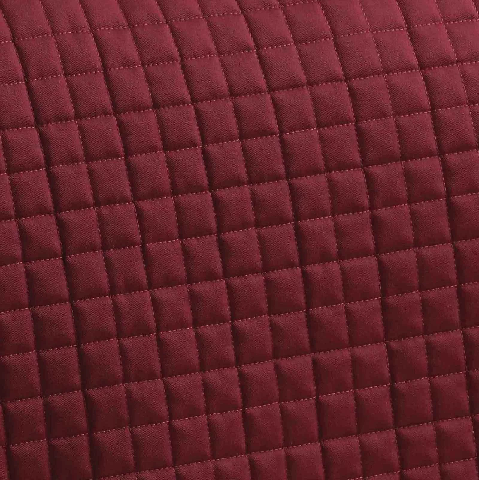 Premier Equine Close Contact Cotton Cross Country Saddle Pad Burgundy