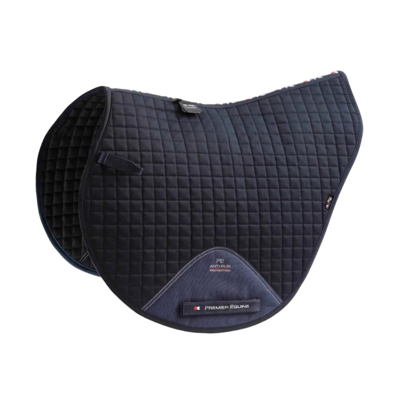 Premier Equine Close Contact Cotton Cross Country Saddle Pad Navy
