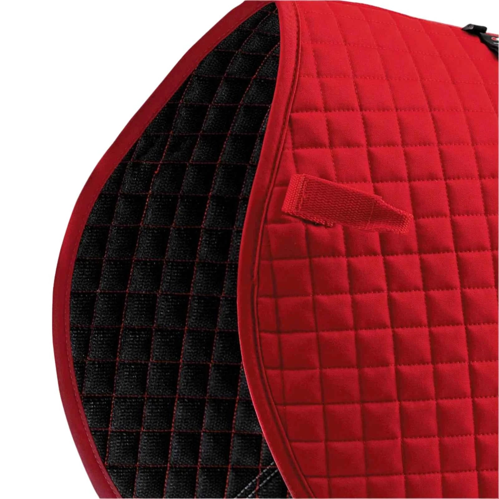 Premier Equine Close Contact Cotton Cross Country Saddle Pad Red