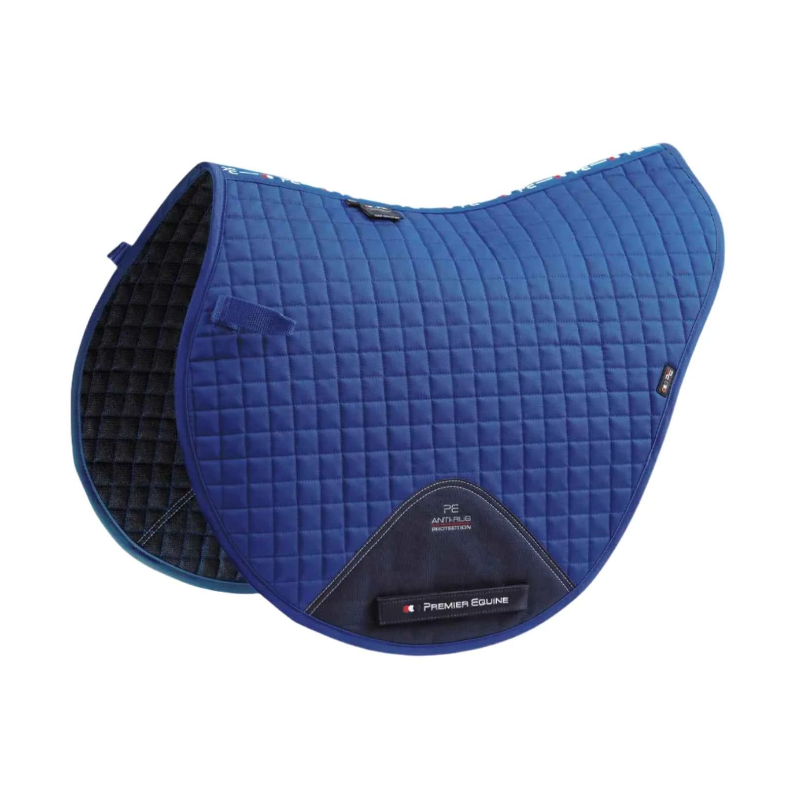 Premier Equine Close Contact Cotton Cross Country Saddle Pad Royal Blue
