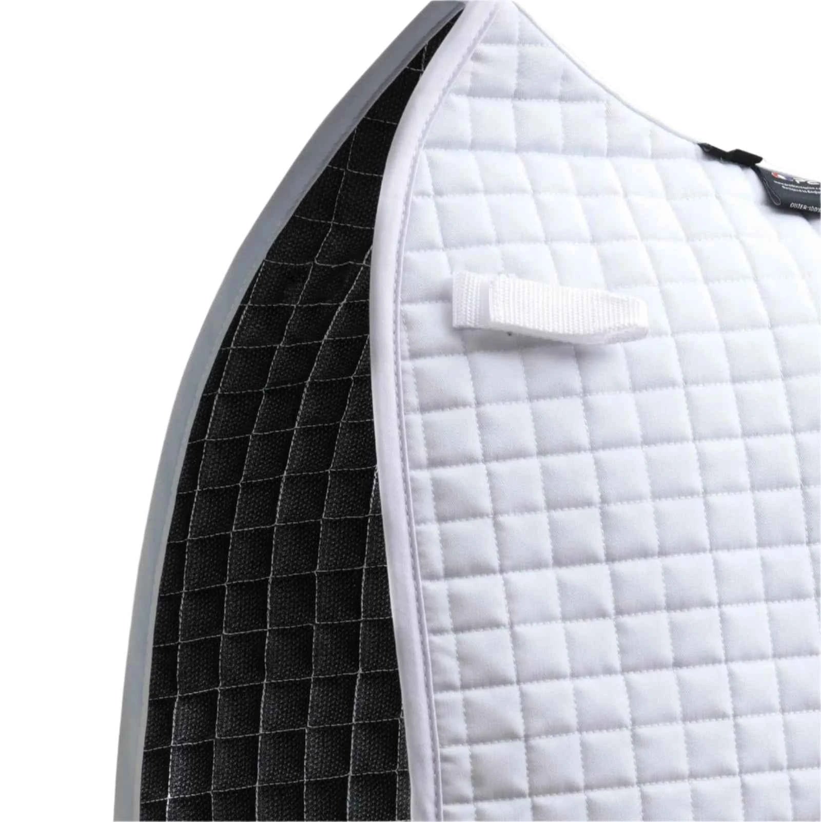 Premier Equine Close Contact Cotton Dressage Competition Saddle Pad White