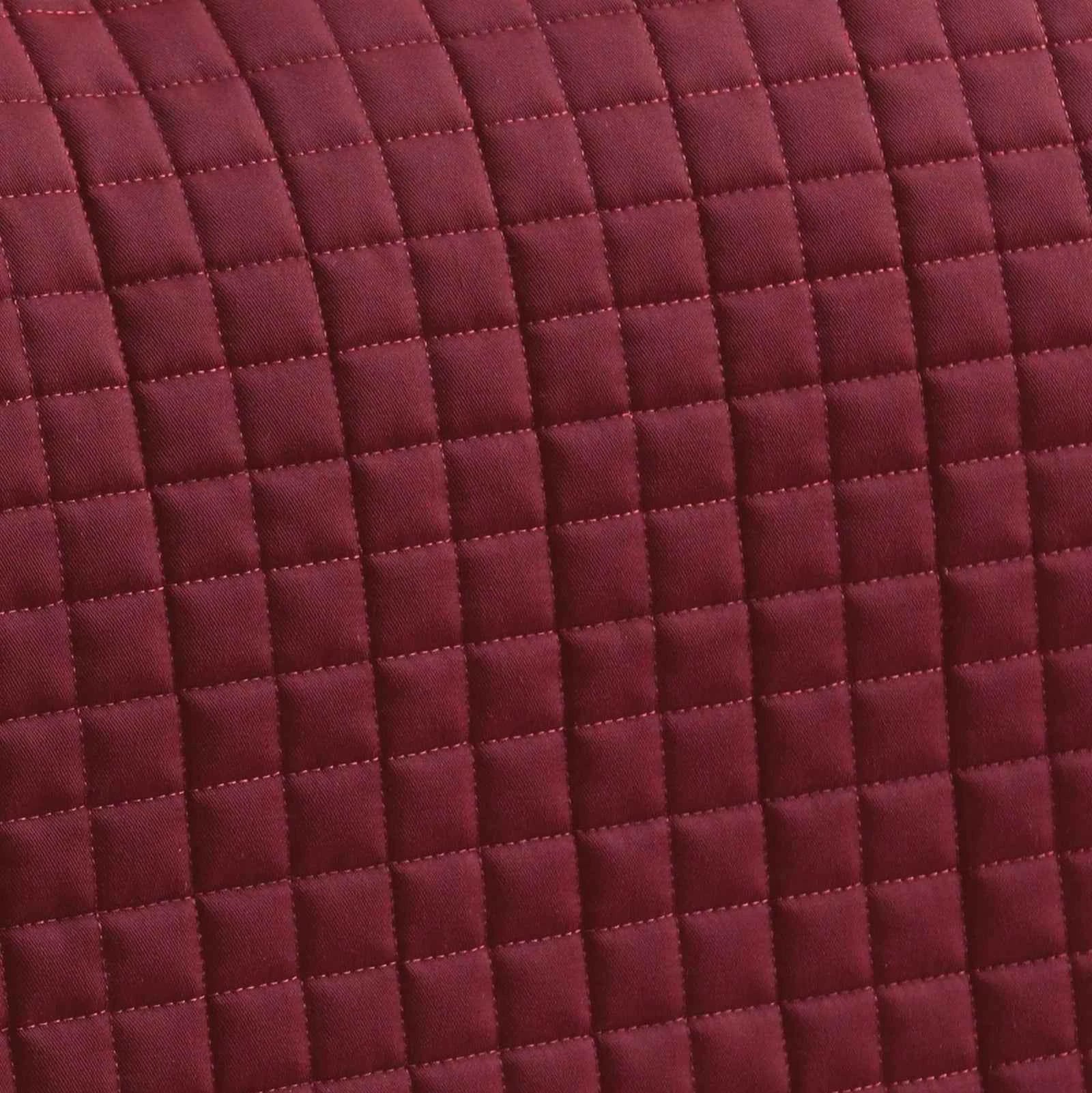 Premier Equine Close Contact Cotton Dressage Saddle Pad Burgundy