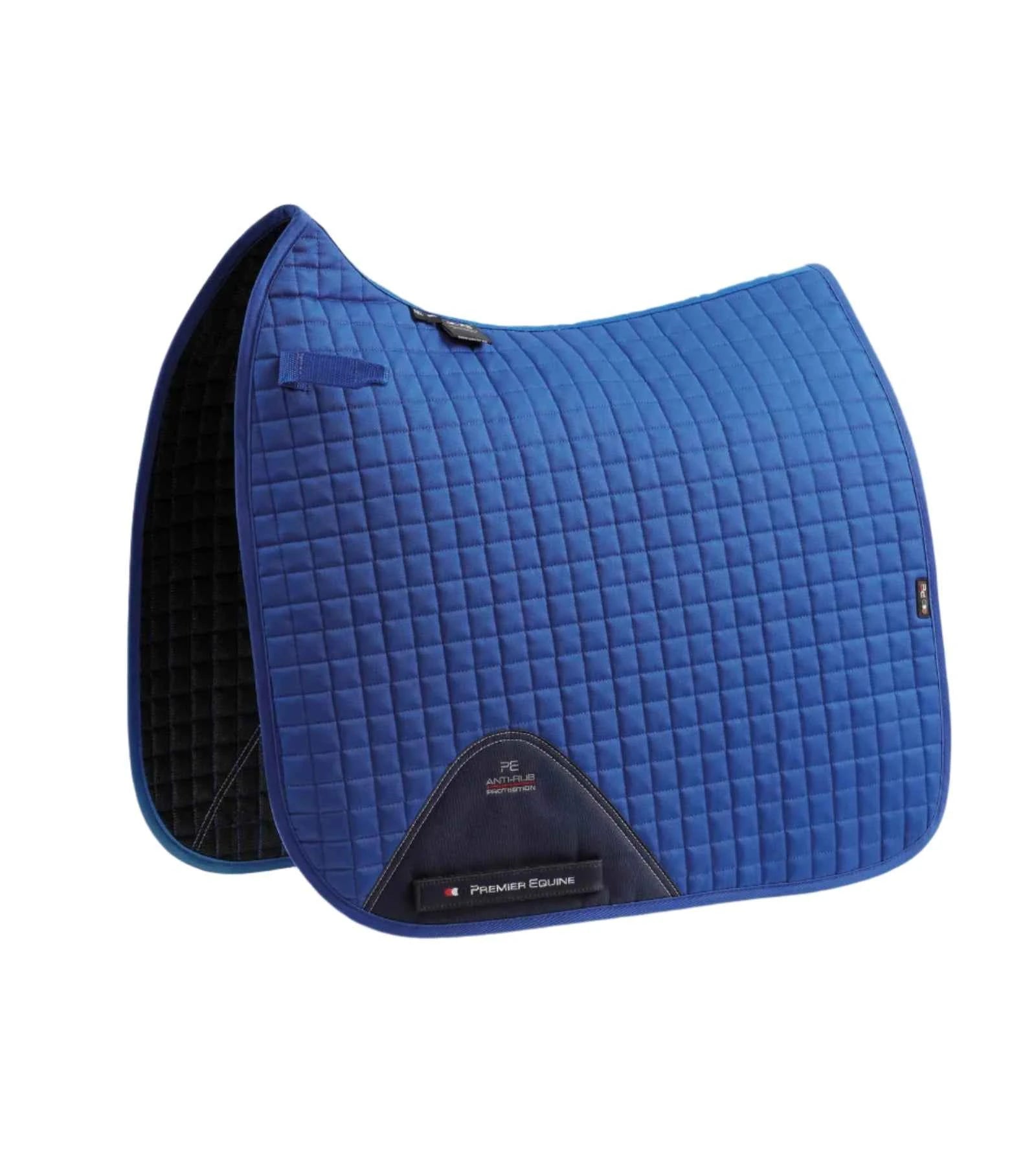 Premier Equine Close Contact Cotton Dressage Saddle Pad Royal Blue