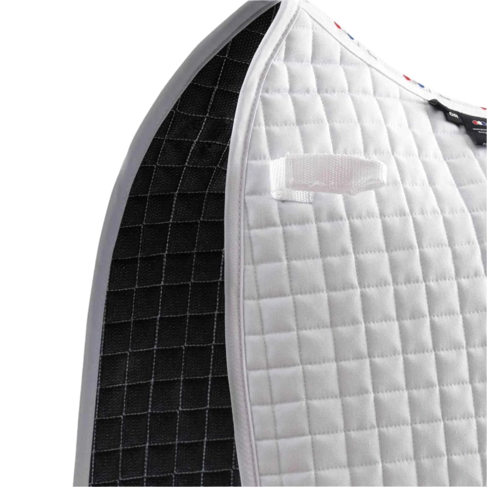 Premier Equine Close Contact Cotton Dressage Saddle Pad White
