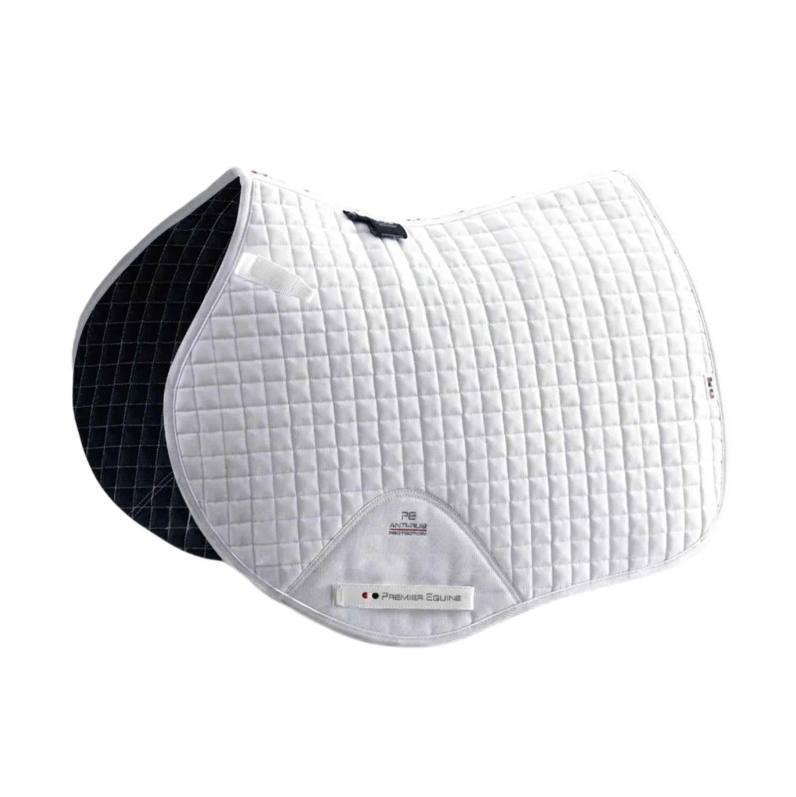 Premier Equine Close Contact Cotton GP/Jump Saddle Pad White