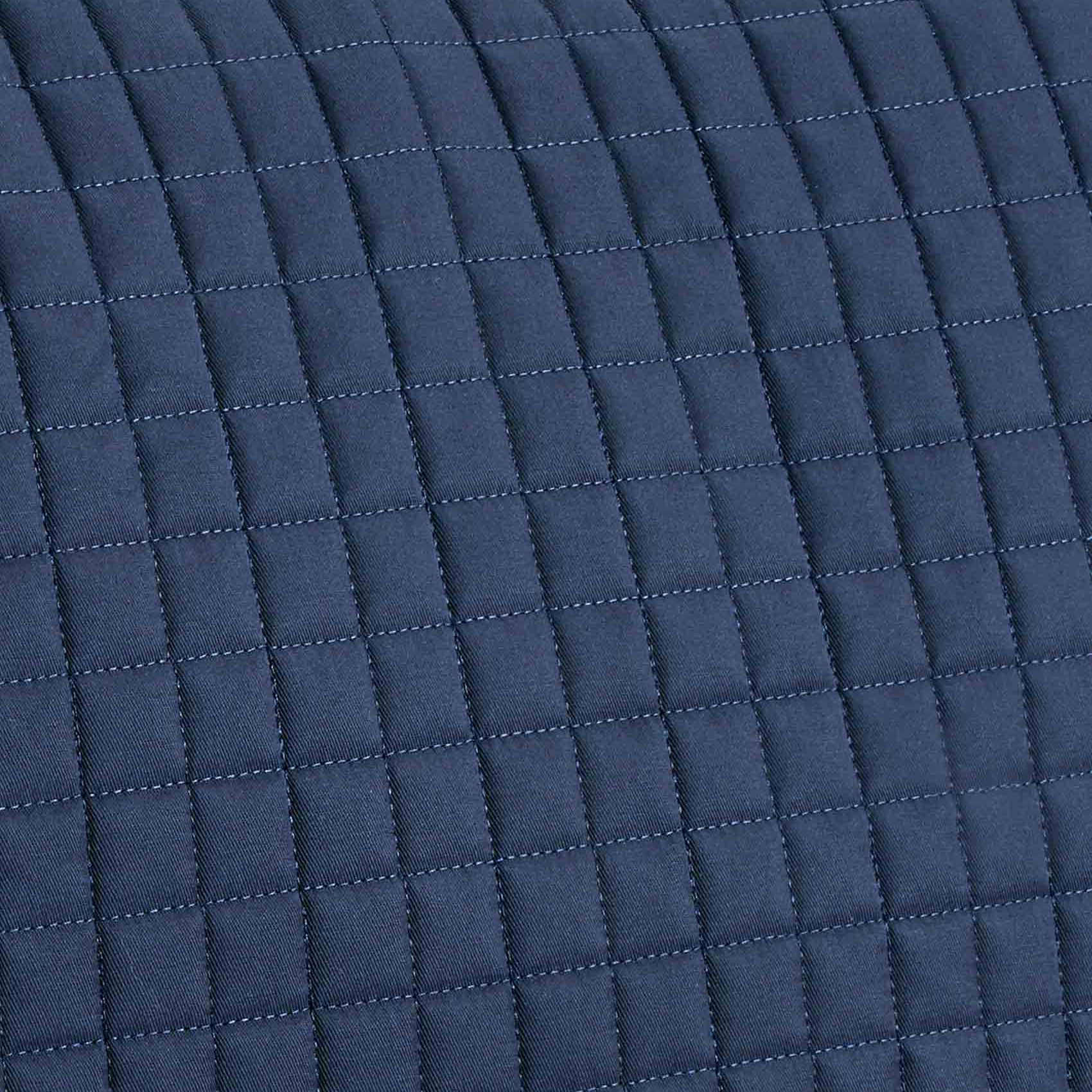 Navy Premier Equine Close Contact Cotton Saddle Pad - GP/Jump Square | Equestrian Tack