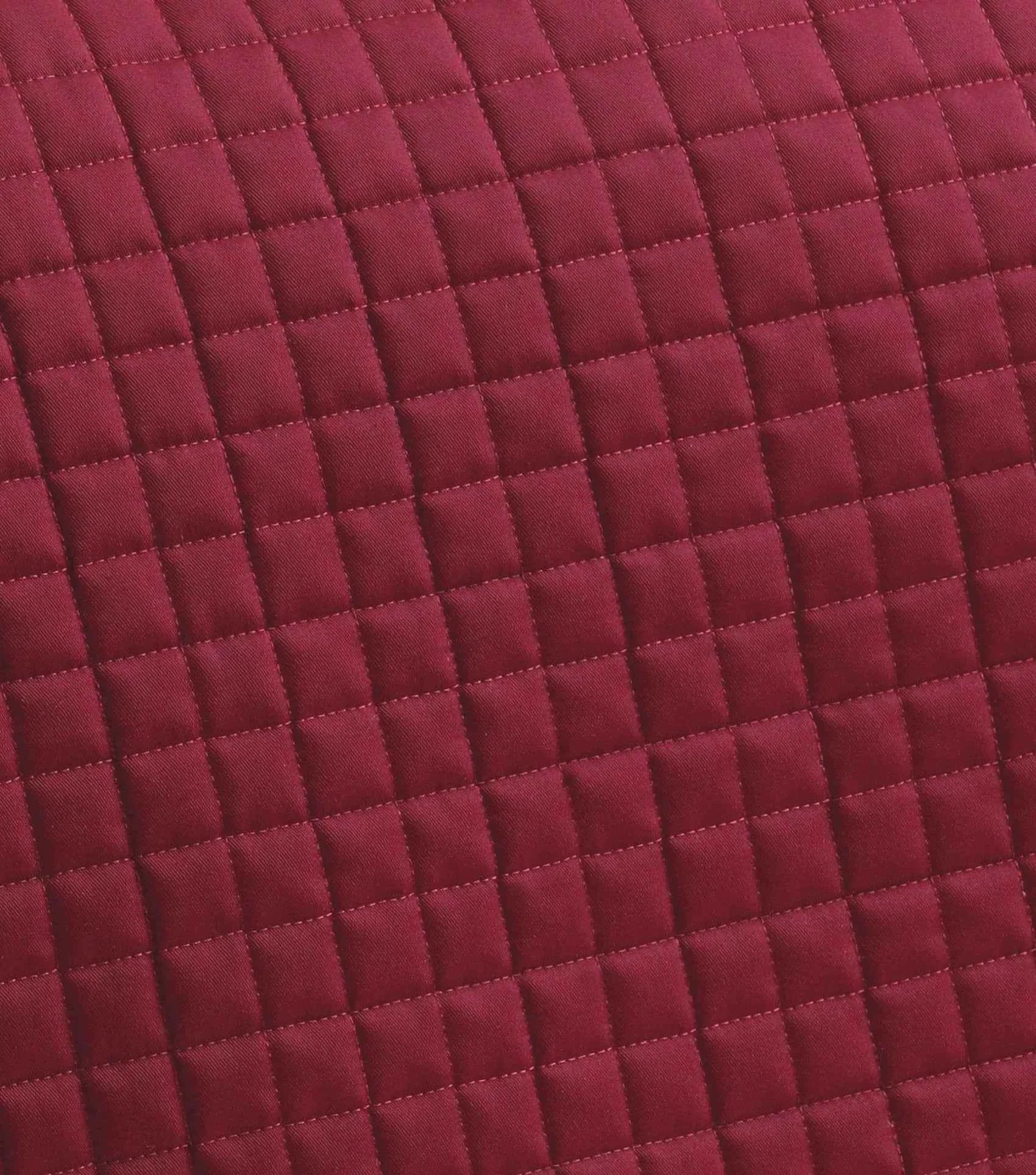 Premier Equine Close Contact Merino Wool European Saddle Pad - GP/Jump Square Burgundy/Navy Wool